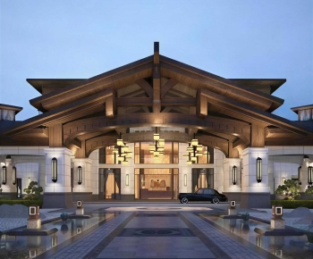 New Chinese Style Appearance Of Commercial Building-ID:364200122