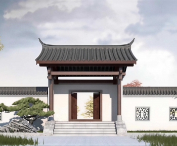 Chinese Style Facade Element-ID:172983885