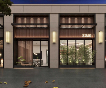 New Chinese Style Facade Element-ID:885205985