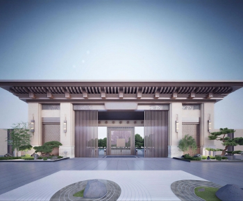 New Chinese Style Residential Building-ID:493484023