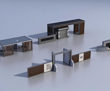 New Chinese Style Security Booth-ID:807301047