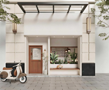 Modern Facade Element-ID:494617946