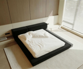 Modern Double Bed-ID:790891895