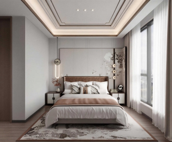 New Chinese Style Bedroom-ID:145709575