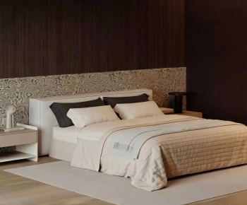 Modern Double Bed-ID:864924919