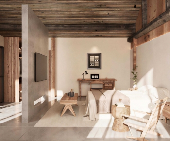 Wabi-sabi Style Bedroom-ID:137892964