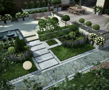 Modern Courtyard/landscape-ID:419153936