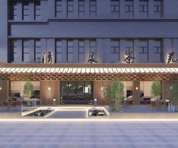 New Chinese Style Facade Element-ID:696707967