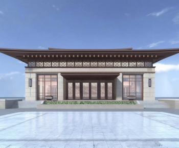 New Chinese Style School Building-ID:198333984