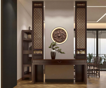 New Chinese Style Hallway-ID:636615047