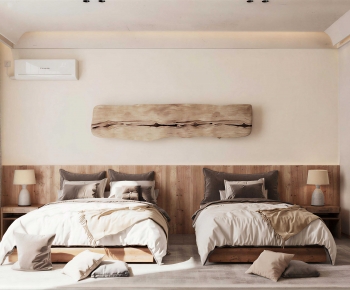Wabi-sabi Style Bedroom-ID:826998956