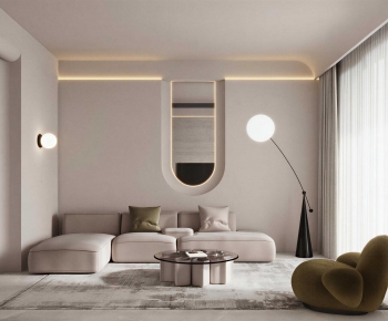 Wabi-sabi Style A Living Room-ID:598804009