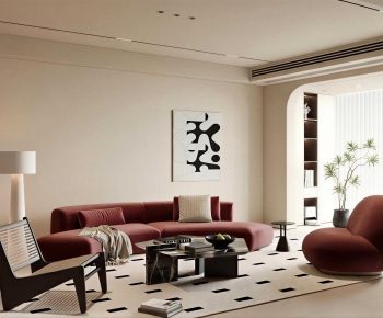Modern A Living Room-ID:256609929