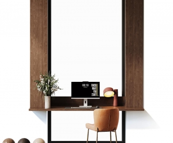 Modern Computer Desk And Chair-ID:111141929