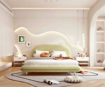 Wabi-sabi Style Bedroom-ID:249726064