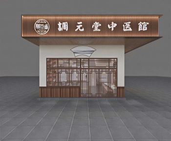 New Chinese Style Facade Element-ID:476130017