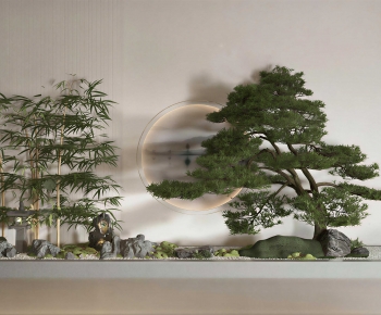 New Chinese Style Plant Landscaping-ID:492136964