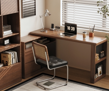 Modern Computer Desk And Chair-ID:709337003