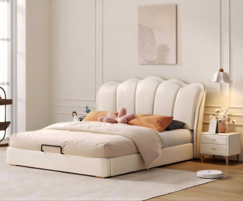 Modern Double Bed-ID:831670879