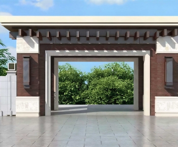 Modern Facade Element-ID:440422063