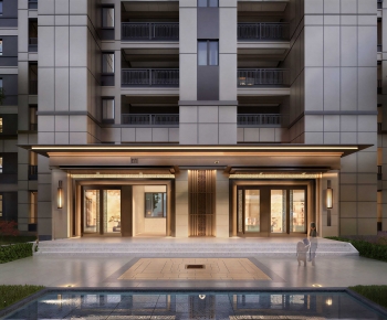 New Chinese Style Facade Element-ID:338788997