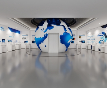 Modern Exhibition Hall-ID:843569045
