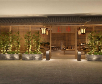 New Chinese Style Facade Element-ID:208348996