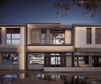 Modern Facade Element-ID:491398105