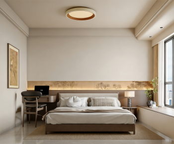 New Chinese Style Bedroom-ID:822221991