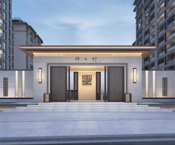 New Chinese Style Facade Element-ID:562141903