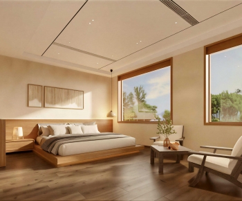 Wabi-sabi Style Bedroom-ID:310345894