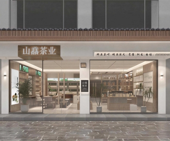 New Chinese Style Facade Element-ID:223139056