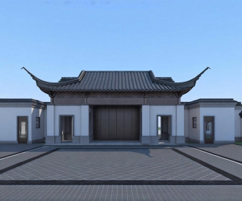 New Chinese Style Ancient Architectural Buildings-ID:293059342