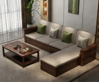 New Chinese Style Sofa Combination-ID:413089048
