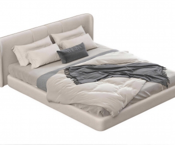 Modern Double Bed-ID:604113108