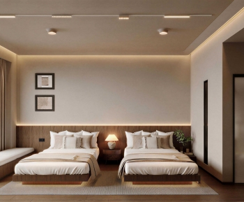 Wabi-sabi Style Guest Room-ID:255882982
