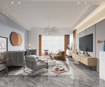 Modern A Living Room-ID:890228038
