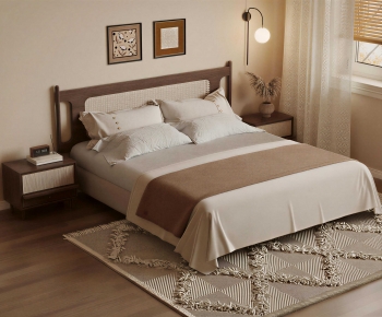Modern Double Bed-ID:502851016