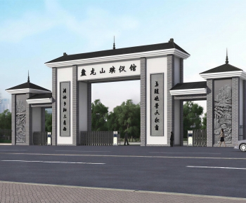 New Chinese Style Gate-ID:882162095