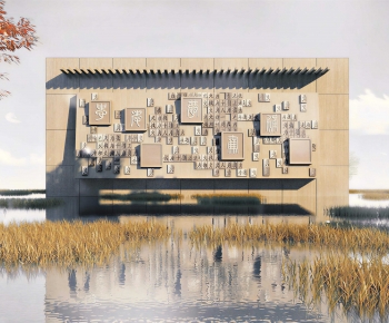 New Chinese Style Sculpture Sketch-ID:851238976