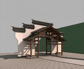 Chinese Style Ancient Architectural Buildings-ID:746071108