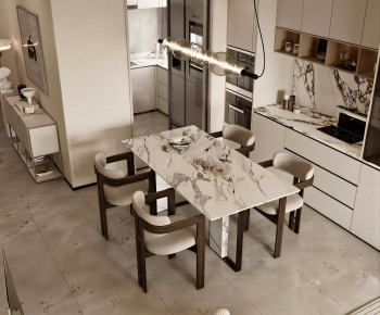 Modern Dining Table And Chairs-ID:955060968
