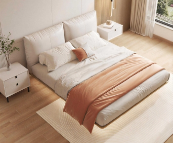 Modern Double Bed-ID:239573962