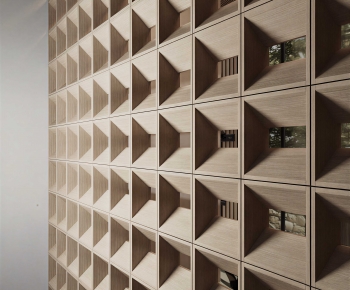 Modern Wooden Screen Partition-ID:616585975