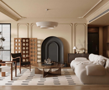 French Style A Living Room-ID:366452933