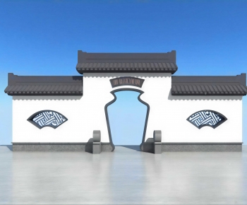 Chinese Style Landscape Wall-ID:853409055