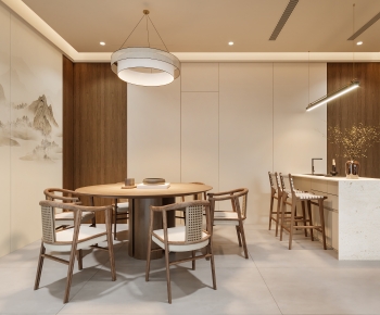 New Chinese Style Dining Room-ID:745280989