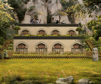 New Chinese Style Appearance Of Commercial Building-ID:986931094