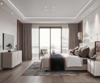 New Chinese Style Bedroom-ID:532670973