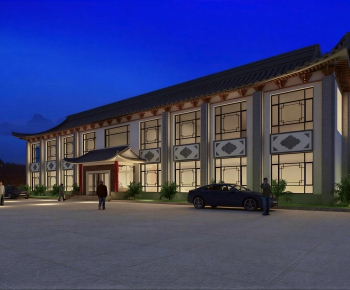 Chinese Style Ancient Architectural Buildings-ID:642148025